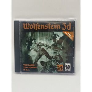 Wolfenstein 3d (PC, 1998) Jewel Case PC CD ROM Clean